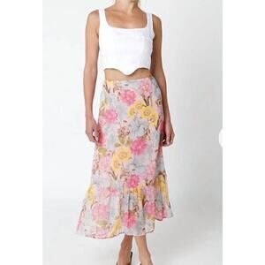 Olivaceous ellisa maxi skirt for women Size Large ES